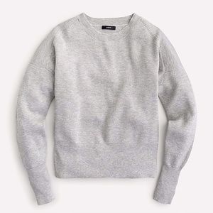 J.Crew Ballon-Sleeve Crew Neck Sweater